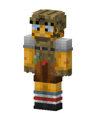 Wasteland SpongeBob skin, 3D preview