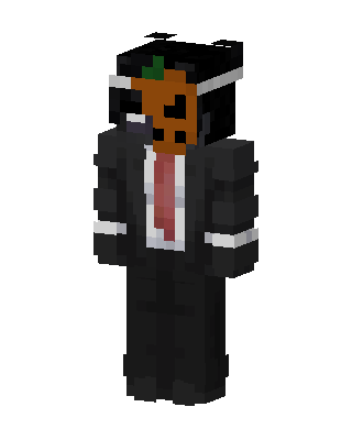 Pumpkin Suit skin, 3D preview