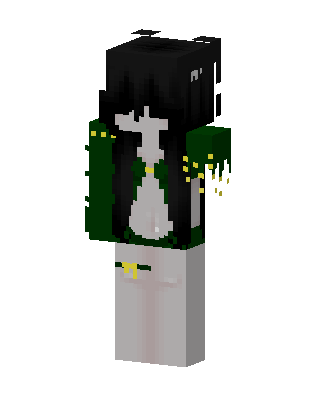 Mossy Ghost Girl skin, 3D preview