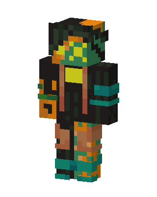 Black Hero Boy skin, 3D preview