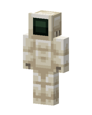 White Astronaut skin, 3D preview