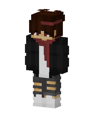 Crimson Scarf Boy Minecraft skin