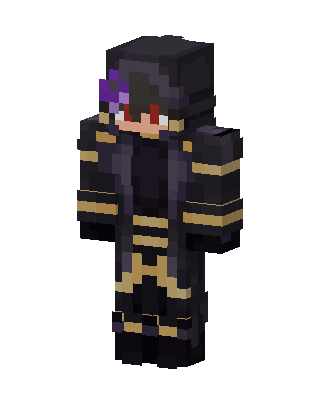 Black Villain Boy skin, 3D preview