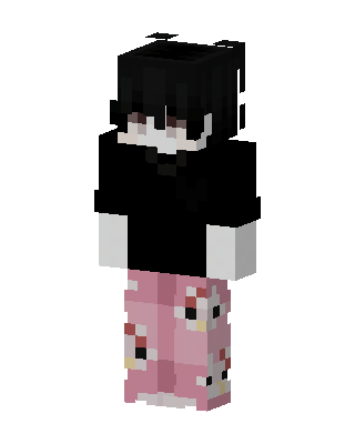 Pink Pajama Boy skin, 3D preview