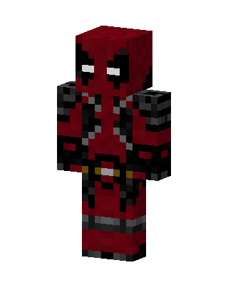 Red Masked Hero Boy skin, 3D preview