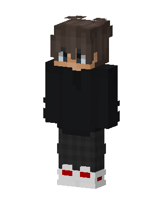 Casual Hoodie Boy skin, 3D preview