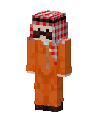 Orange Player Boy Minecraft skin