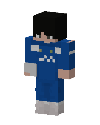 Blue Jersey Kid skin, 3D preview