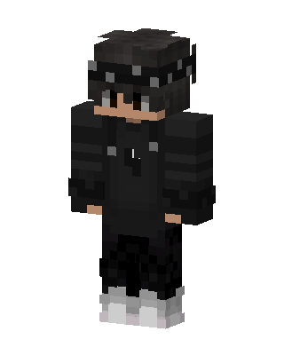 Shadow Hoodie Boy skin, 3D preview
