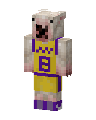 Basketball Polar Bear skin, 3D preview