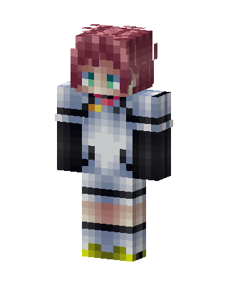 Crimson Pilot Girl skin, 3D preview