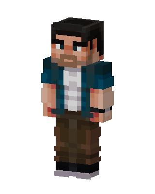 Bearded Survivor skin, 3D preview