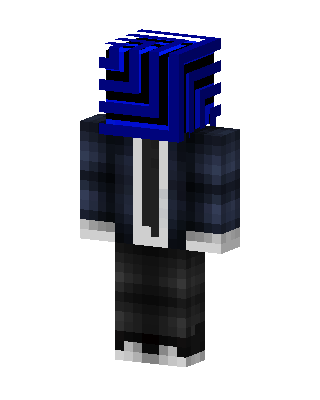 Blue Maze Suit skin, 3D preview