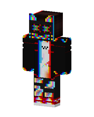Glitch Hoodie skin, 3D preview