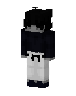 Monochrome Boy skin, 3D preview