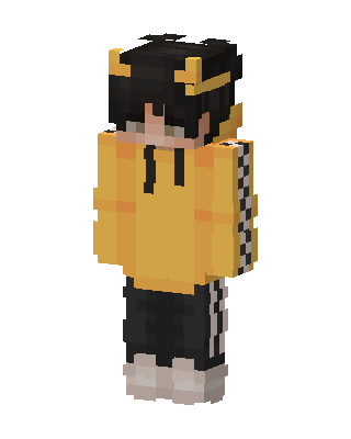 Yellow Hoodie Boy Minecraft skin