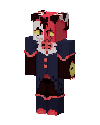 Red Imp Butler skin, 3D preview