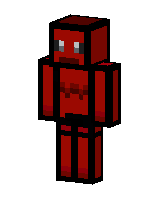 Red Mob Boy Minecraft red skin
