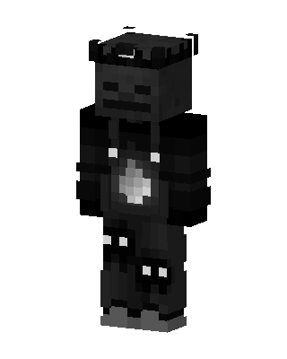 Wither Skeleton Hoodie skin, 3D preview