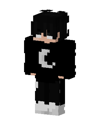 Black Player Boy skin, 3D preview