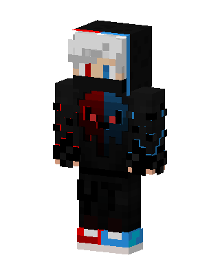 Red Blue Hoodie Minecraft skin