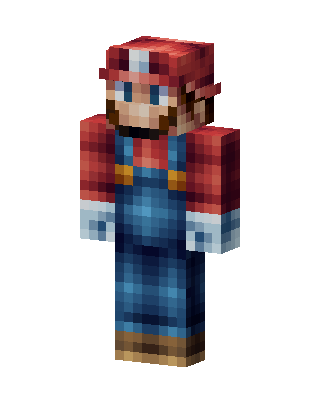 Mario skin, 3D preview