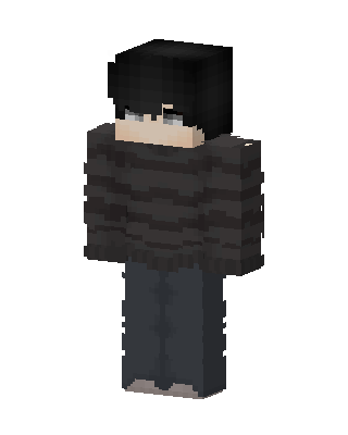 Striped Sweater Boy skin, 3D preview