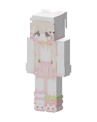 Strawberry Bunny Minecraft cute skin