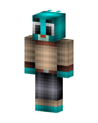 Gumball Watterson skin, 3D preview