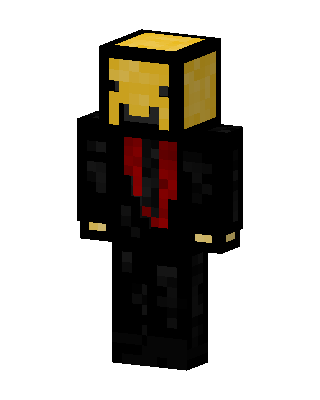 Golden Suit Guy skin, 3D preview