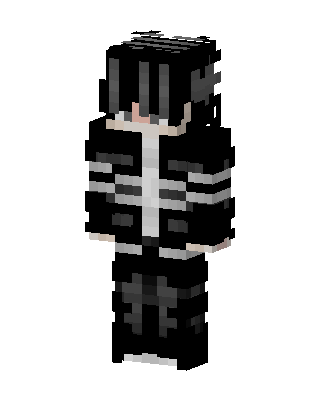 Skeleton Hoodie skin, 3D preview