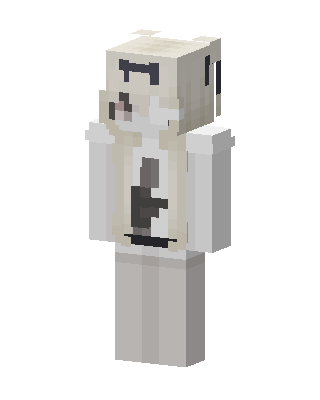 Cream Bear Hoodie skin, 3D preview