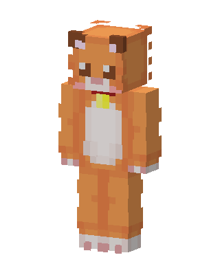 Hamster Onesie skin, 3D preview