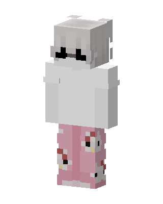 Cozy Pajama Girl skin, 3D preview