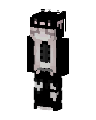 Shadow Cat Hoodie skin, 3D preview