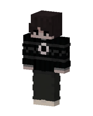 Dark Sweater Boy skin, 3D preview