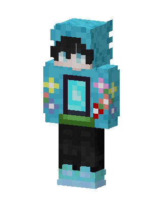 Cyan Player Minecraft skin