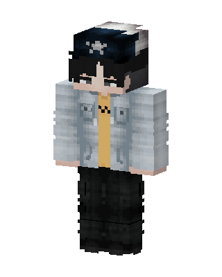 White Student Boy skin, 3D preview