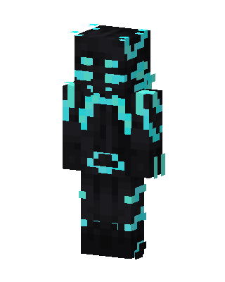 Cyan Circuit skin, 3D preview