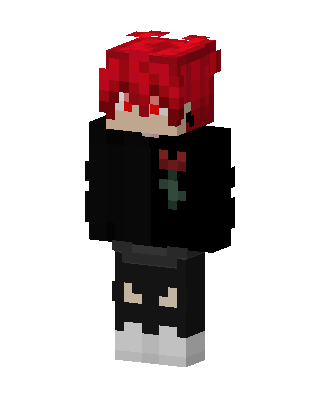 Black Villain Girl skin, 3D preview