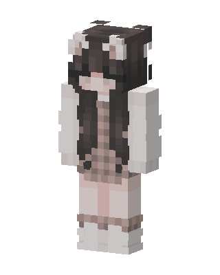 Cozy Bear Girl skin, 3D preview