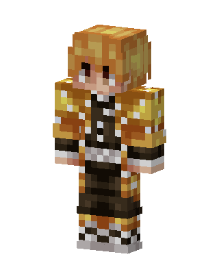 Zenitsu Agatsuma skin, 3D preview