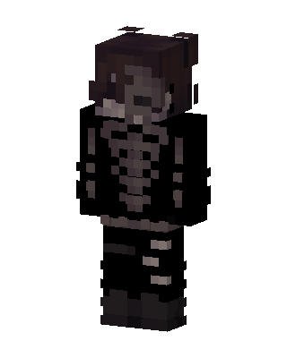 Black Player Boy skin, 3D preview