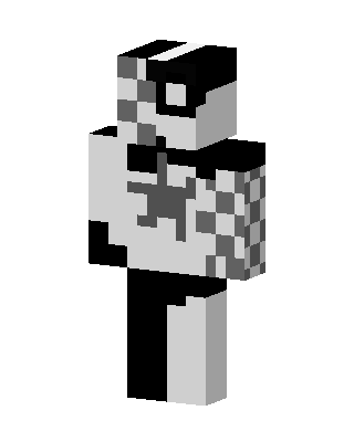 Checkered Monochrome Minecraft skin