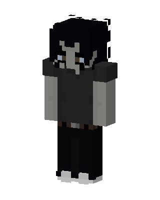 Black Emo Boy Minecraft goth skin