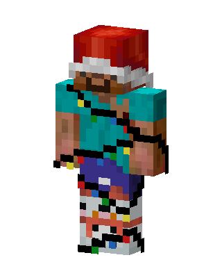 Christmas Lights Steve Minecraft skin
