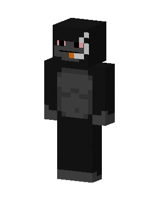 Black Gorilla skin, 3D preview
