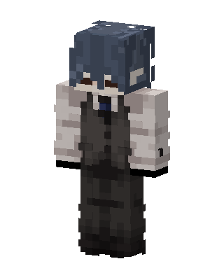 Blue Haired Butler skin, 3D preview