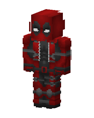 Red Fighter Boy skin, 3D preview