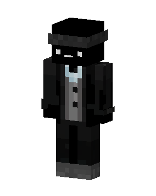 Black Player Boy skin, 3D preview